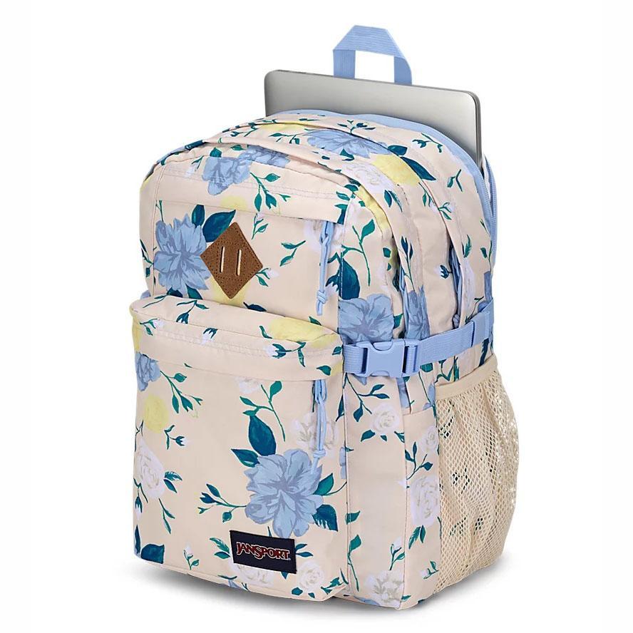 Sac à Dos Ordinateur JanSport Main Campus Bleu Jaune | KWZ-43972082